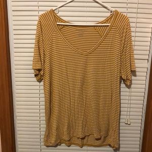 Yellow striped T-shirt